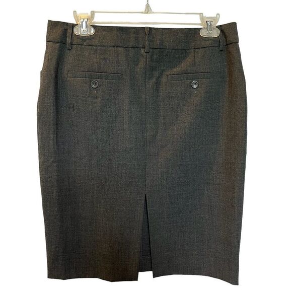 Body by Victoria The Christie Fit Skirt Gray Size 6 Pencil Front zip & Button - Picture 2 of 7